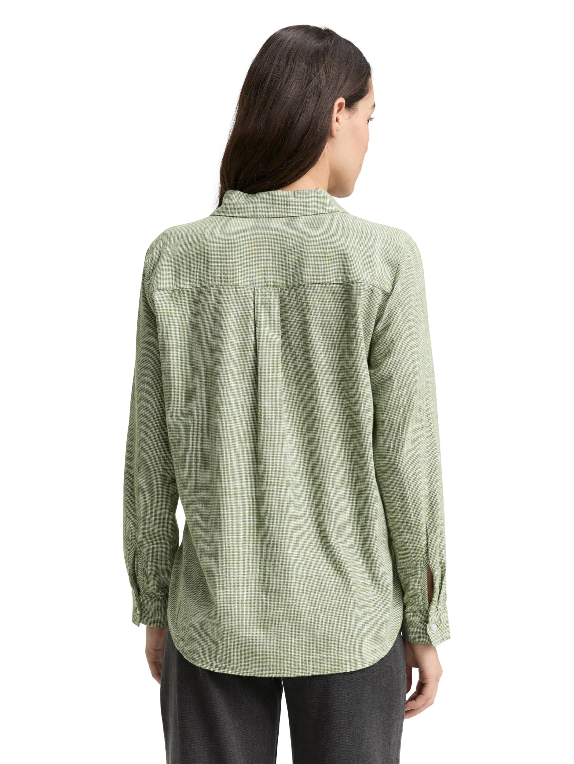 TOM TAILOR Bluzka damska, 38802 - Deep Ivy Green, 38