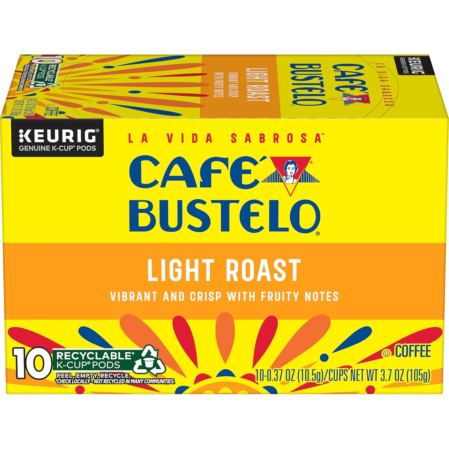 Café Bustelo Light Roast 10 Count K-Cup