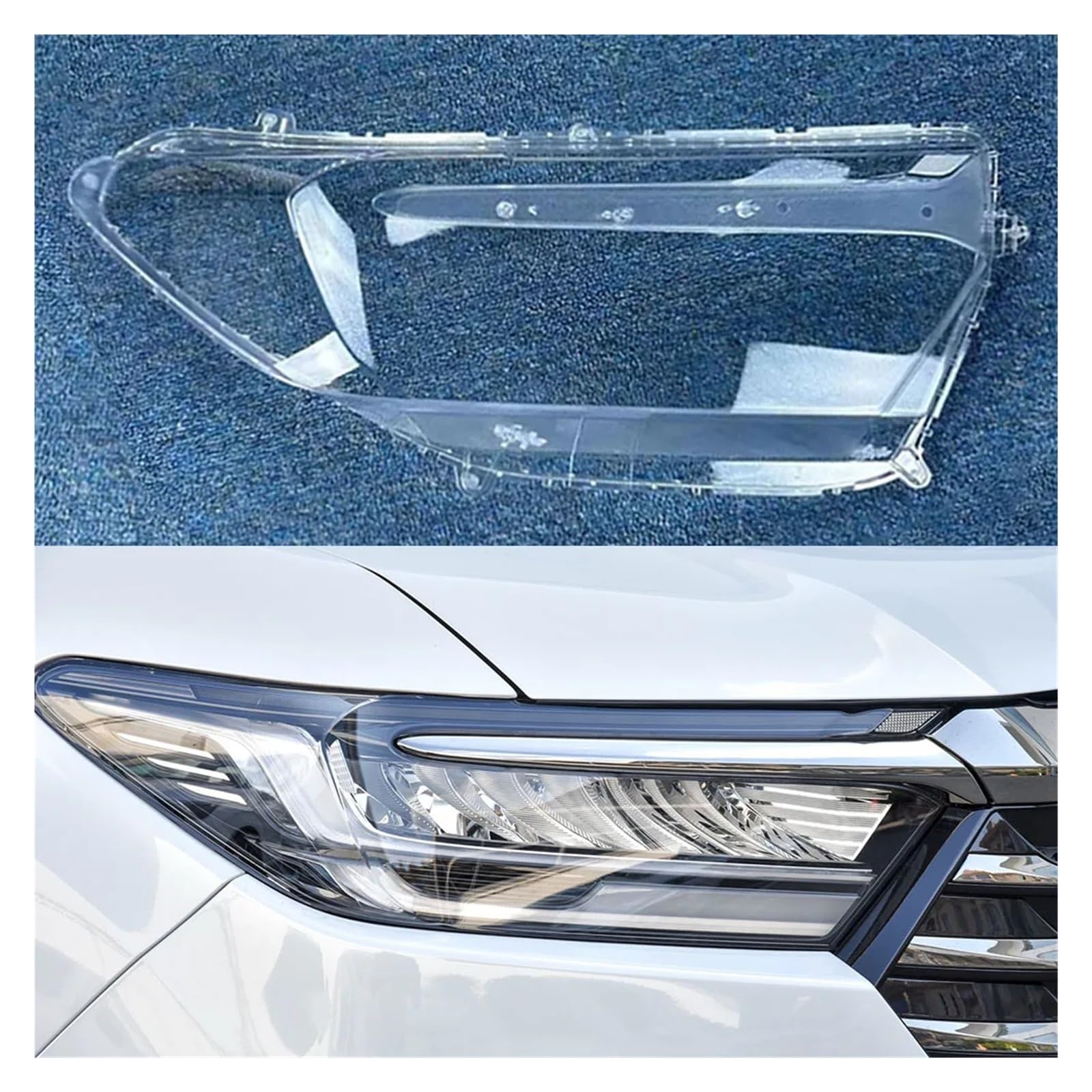 Osłona reflektora zamienna kompatybilna z Honda Odyssey 2022-2024 Osłona reflektora przezroczysta maska ​​osłona soczewki osłona reflektora(Right)