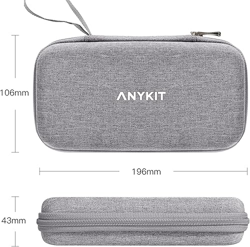 Miniatura 3 de Anykit Bolsa de transporte para otoscopio digital original, funda rígida de gran capacidad mejorada