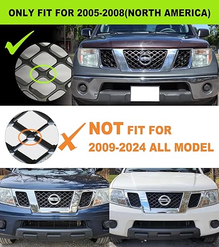 Miniatura 3 de Luces de parrilla para Nissan Frontier Pathfinder 2005 2006 2007 2008 luces LED de parrilla delantera luz para 2 generación Frontier accesorios 6