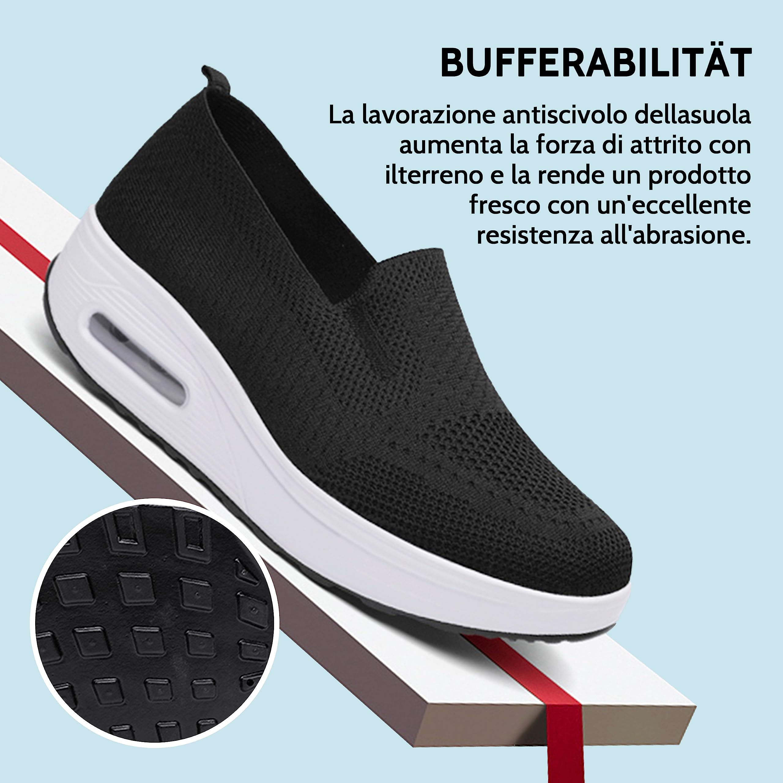 Donna Scarpe da Ginnastica Sportive Sneakers Dimensione 35-42eu Running Basse Basket Sport Outdoor Fitness Mesh Scarpe da Corsa Scarpe da Barca Mesh Scarpe da Camminata MocassiniZeppa