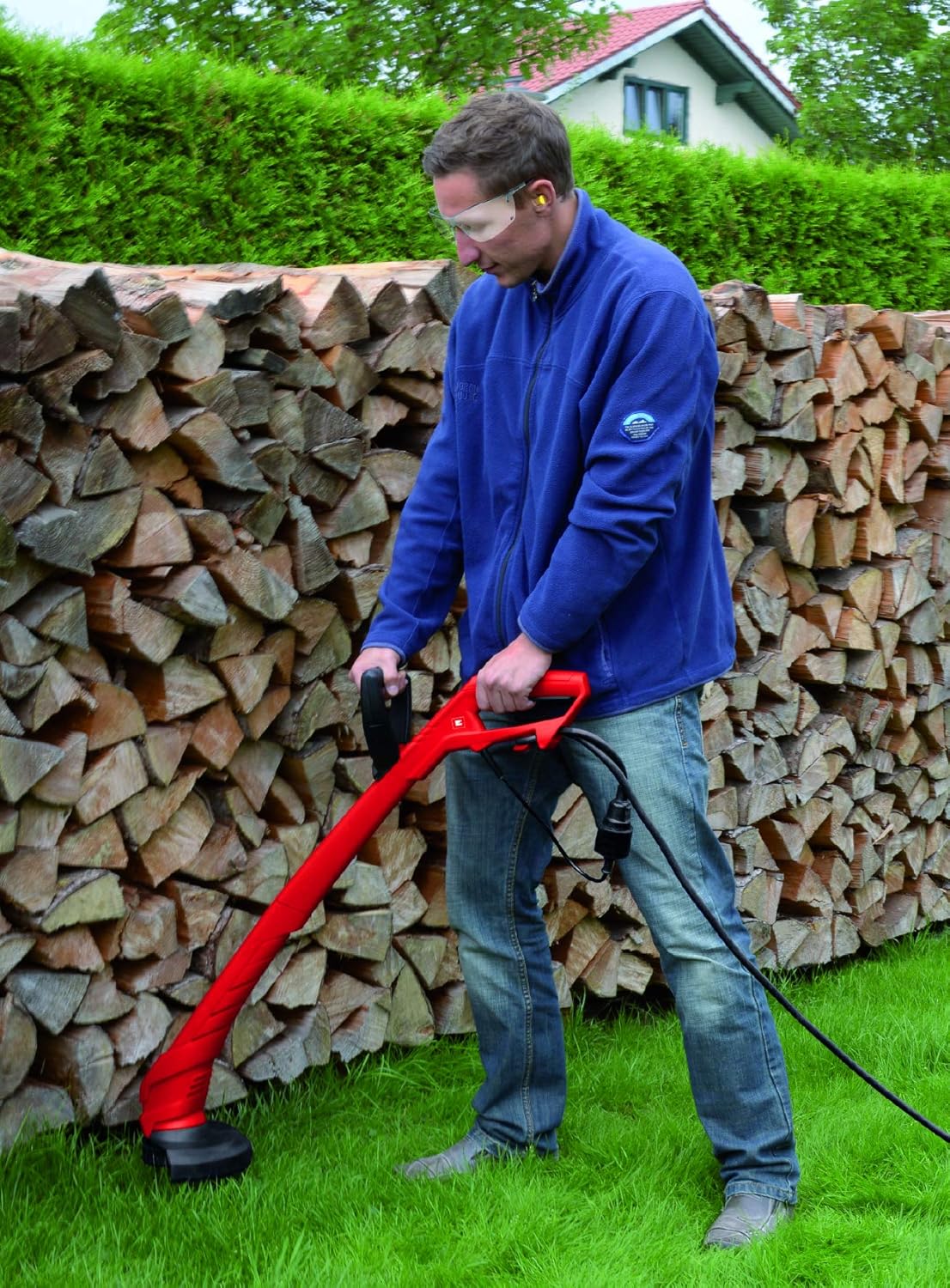 Einhell GC-ET 3023 Electric Strimmer (Voltage 230V, Power 300W, Cut 23cm, Wire Diameter 1.5mm, Wire Length 6m)