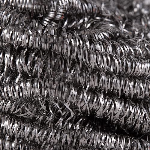 Miniatura 3 de RSVP International Endurance Cleaning Collection - Exfoliantes de acero inoxidable, tratados térmicamente, prensados y rizados, de larga duración,