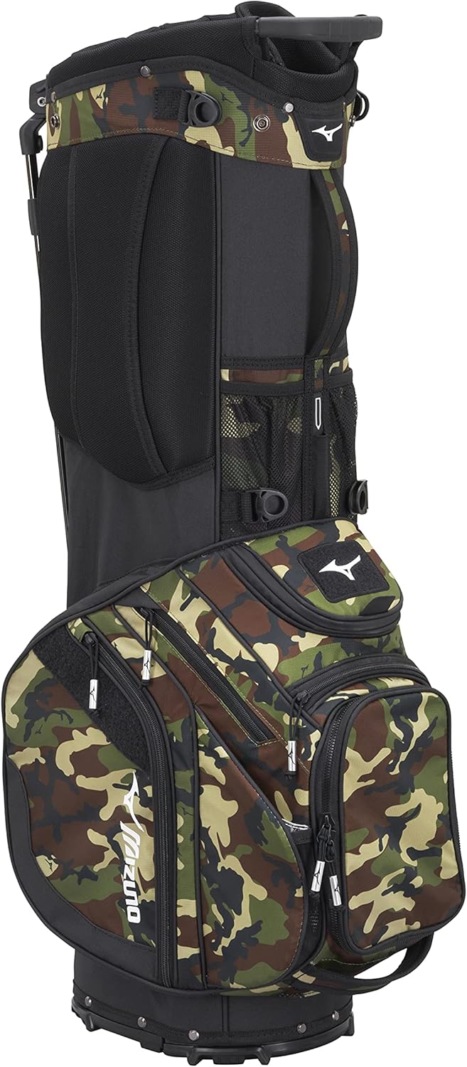 Mizuno BR-DX 14-Way Hybrid Stand Bag, White-Black : Everything Else