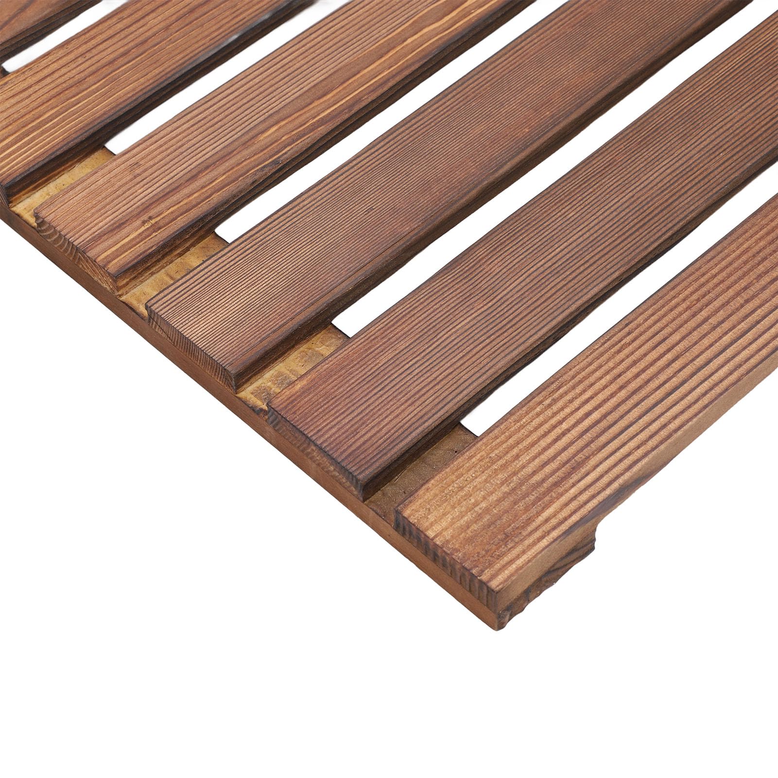 Alfombra de Ducha Plegable Antideslizante de Madera para Baño spa Sauna Piscina con Capacidad 136 kg Ideal para Hogar
