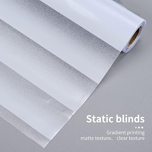 Miniatura 3 de DERZGAO Película decorativa de privacidad para ventana, anti UV, película de privacidad extraíble para ventanas, vidrio, para baño, hogar, oficina,