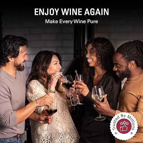 Miniatura 4 de PureWine - Purificador de varitas de vino, filtra histaminas y sulfitos, puede reducir y aliviar alergias y sensibilidades al vino, incluye