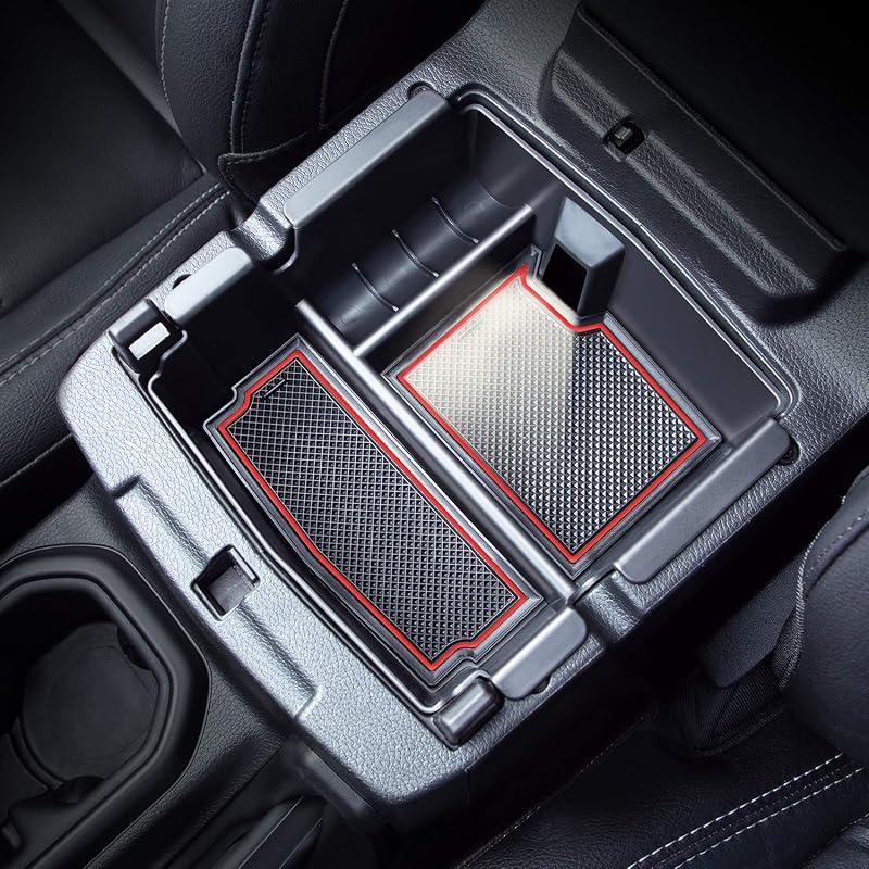 Bandeja Organizadora do Console Central JKCOVER para Jeep Wrangler JL/JLU e Gladiator JT Vermelha – 1 unidade