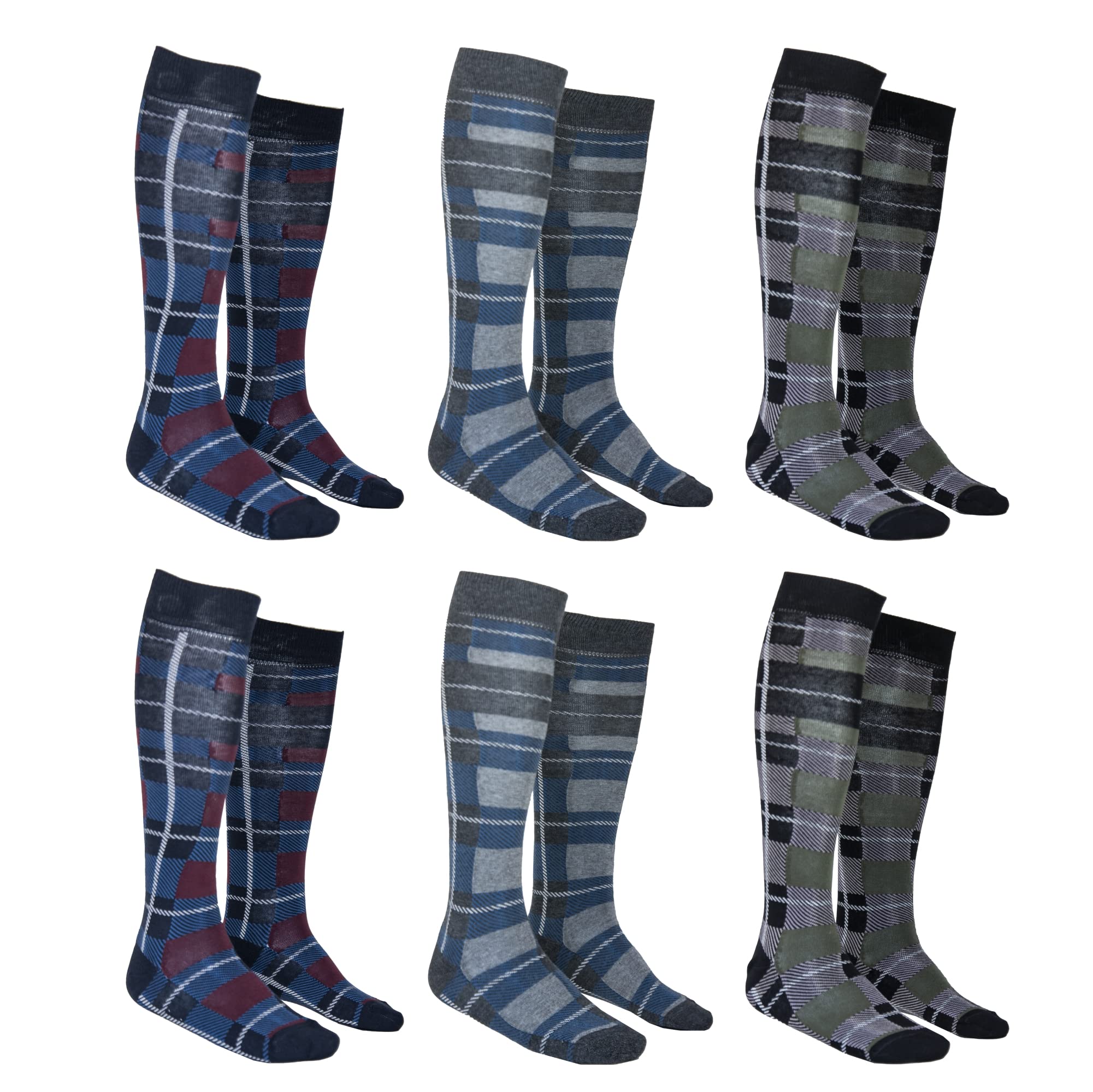 Renato Balestra 6 Paia - Calze Invernali in Cotone da Uomo Varie Altezze - Vari colori - Non stringono - Punte e talloni rinforzati