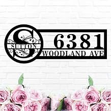 Custom Metal Address Plaque for Outside,Personalized Modern House Number Sign with Address Name,Outdoor Metal Sign,Wall Mounted Sign,Personalized Gifts, Housewarming Gift,Address Sign