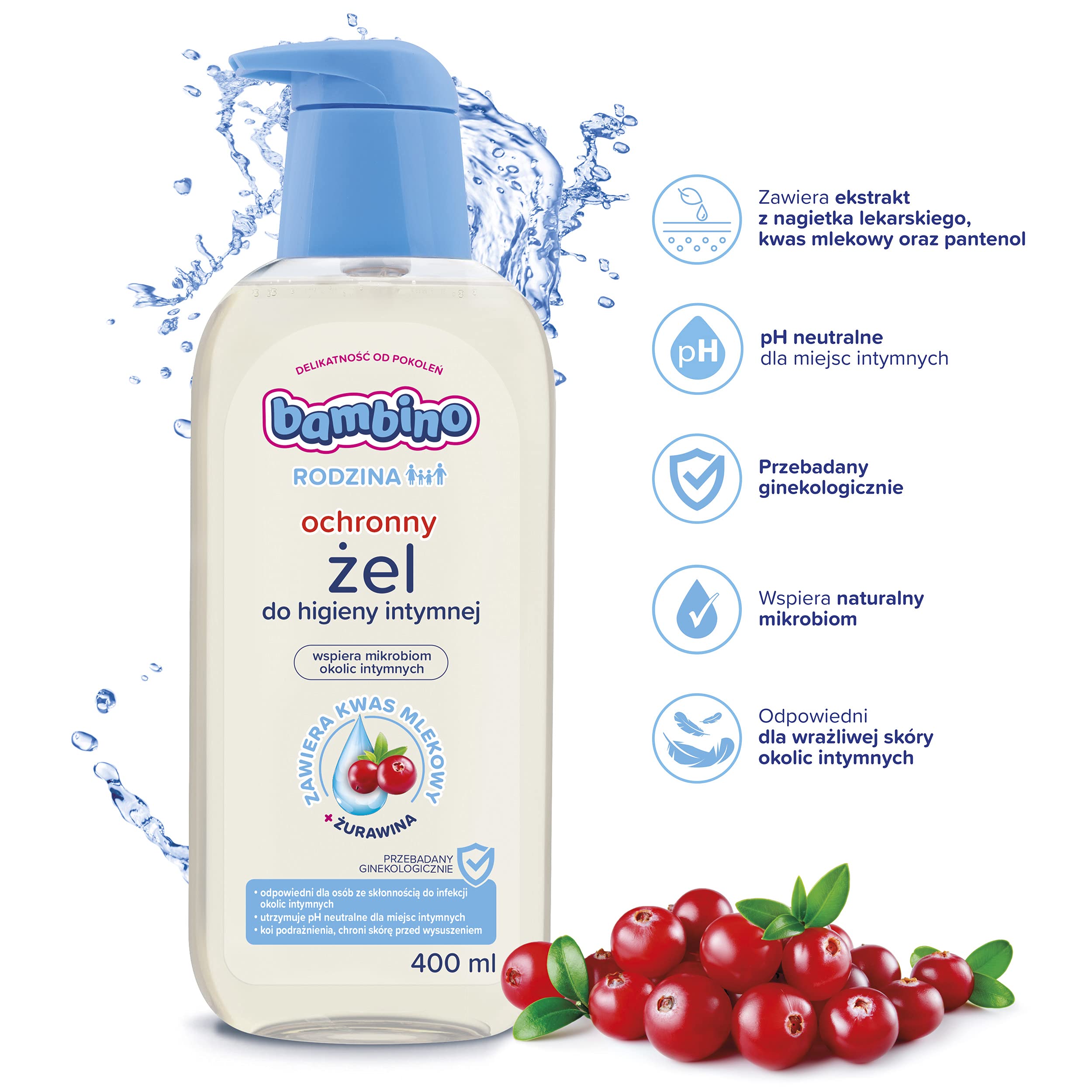 Bambino Bmb01624 Żel do Higieny Intymnej, 400 ml
