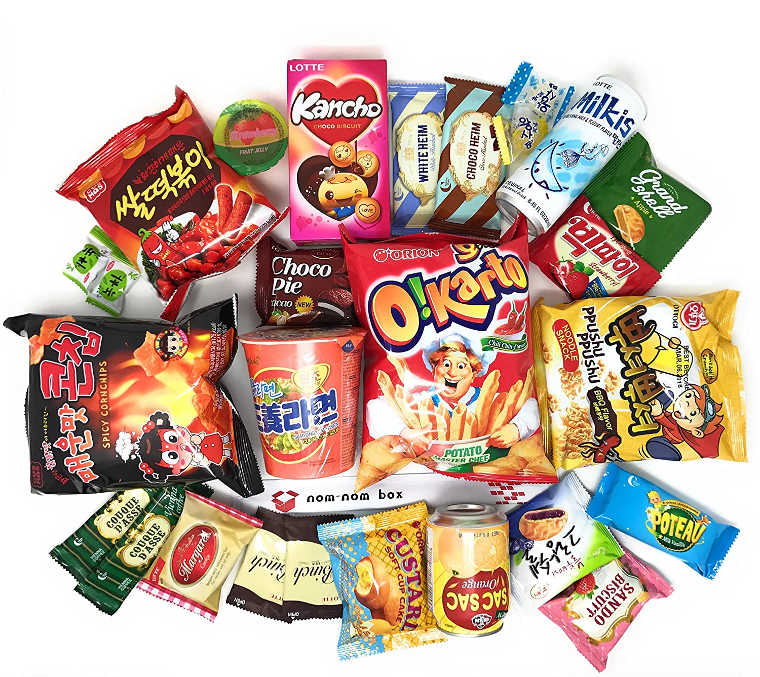 Amazon.com: Squaredino: Ultimate Korean Snack Box (25 Count