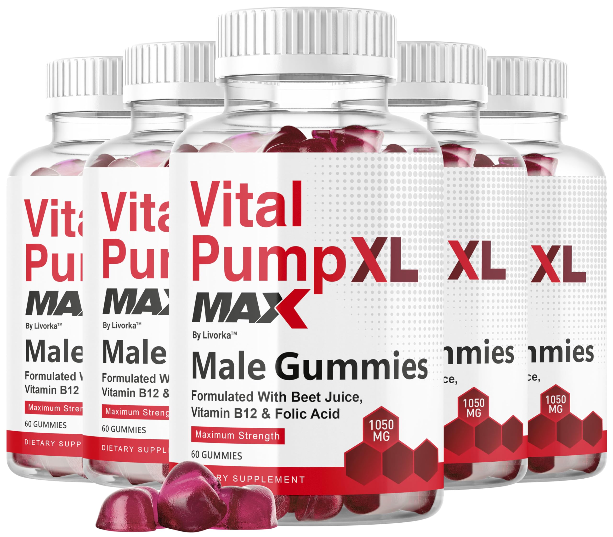 Amazon.com: (5 Pack) Vital Pump XL Max for Men Gummies - Vital