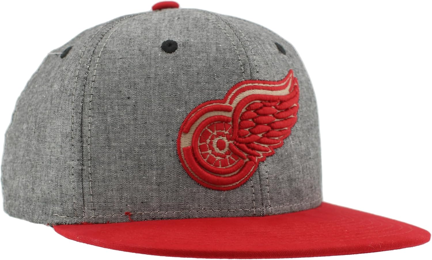 ZHATS NHL Unisex-Adult NHL Officially Licensed Adjustable Snapback Hat Chambray Heather Black - Image 5