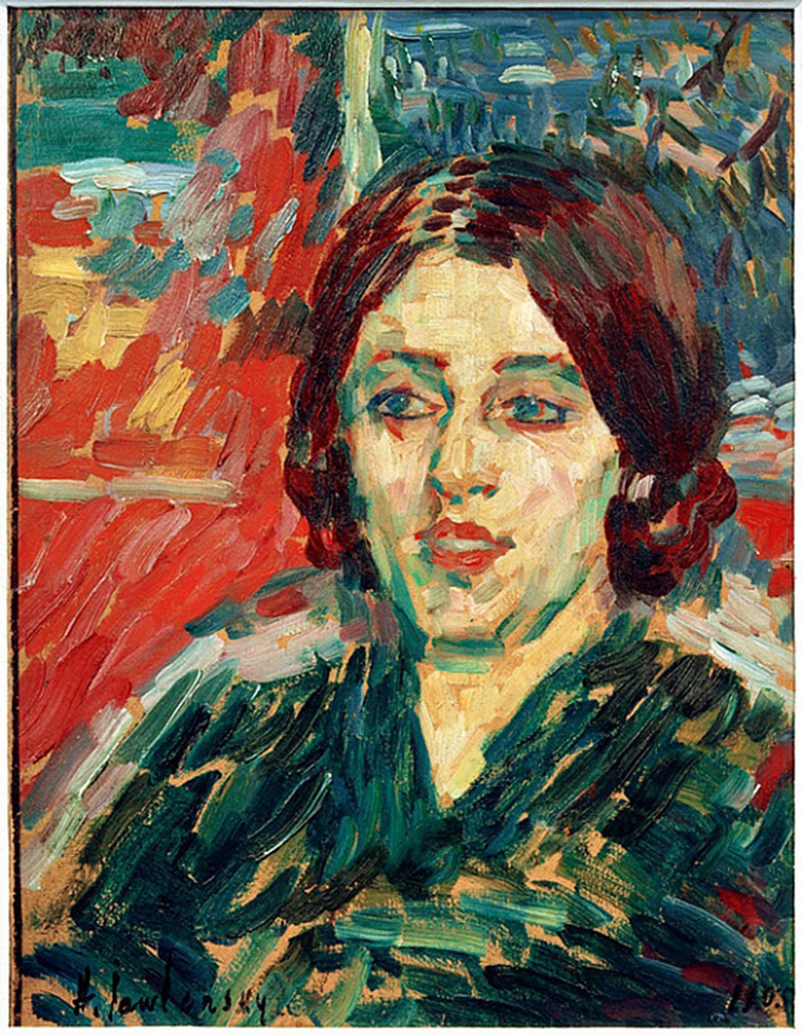 POSTERIIk Famous Animal Posters Vintage Picture Madame Curie I by Alexej Von Jawlensky Modern Wall Decor for Home Decor 60x90cm