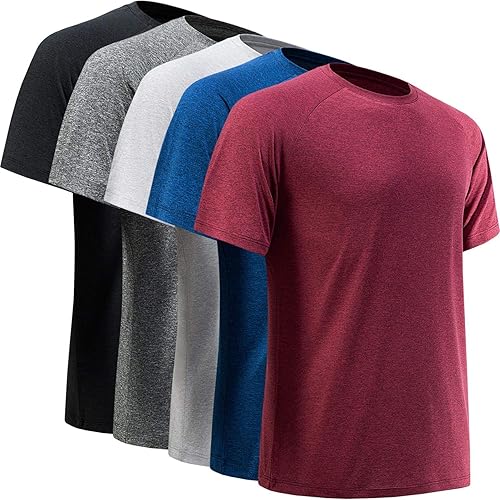 BALENNZ - Camisetas de rendimiento, que absorben la humedad, de secado rápido y deportivas para hombre, para entrenamiento y gimnasio