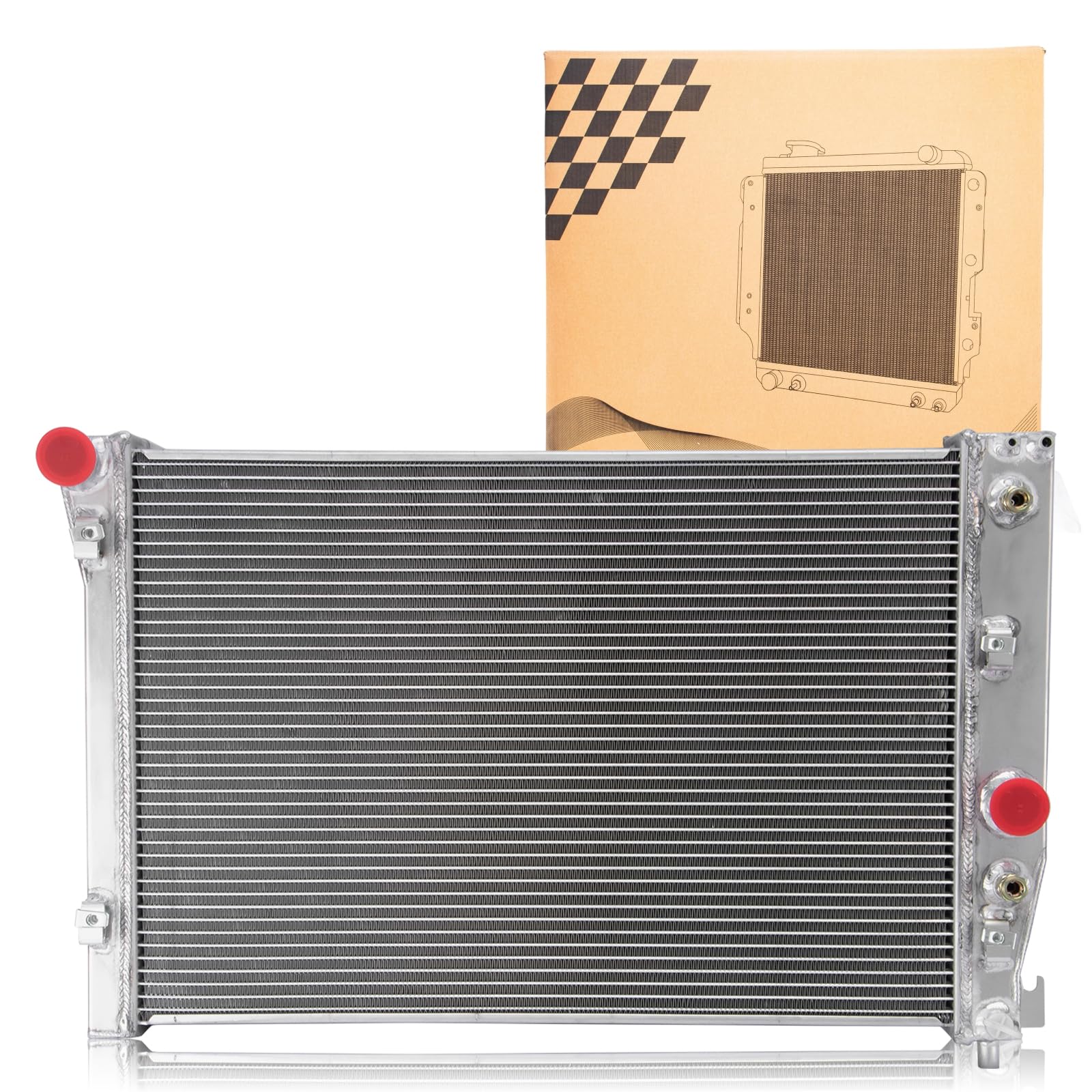 Photo 1 of PUNDIMO 4Row Aluminum Radiator for 1997-2004 Chevy Corvette C4 5.7L V8 AT