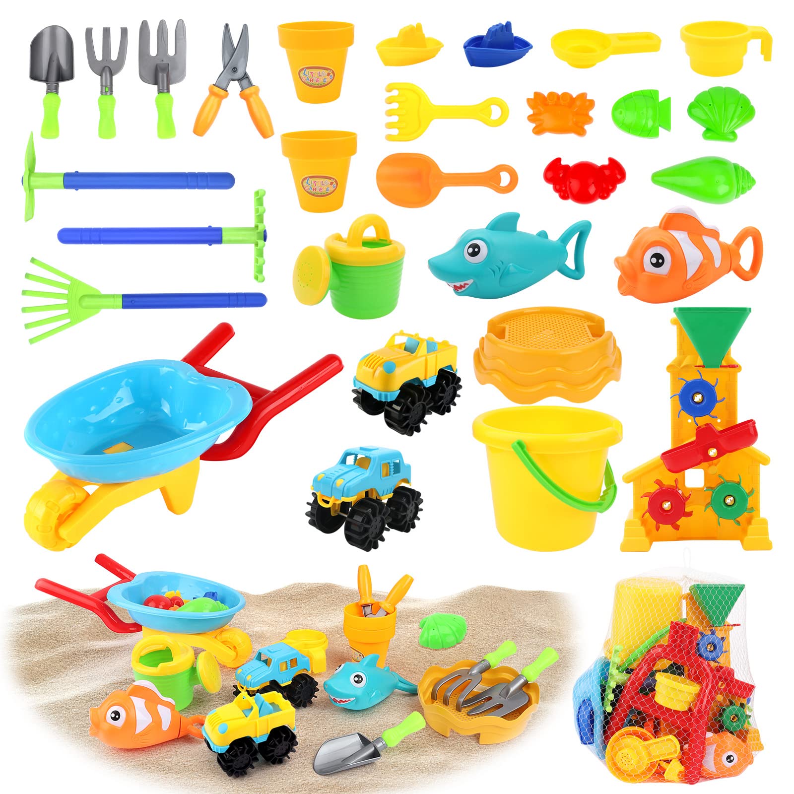 Kit De 21 Jouets De Plage Et Sable Pour Enfants – Pelles, Moules, Pinces à Boules – Idéal 3 à 12 Ans