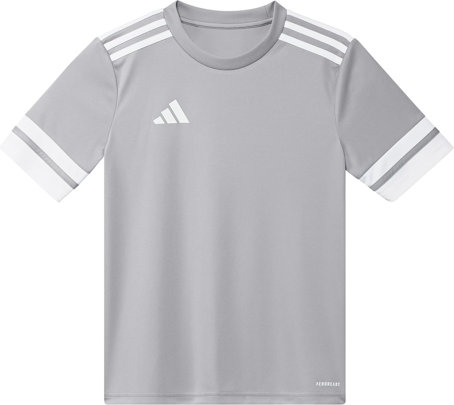 adidas Unisex-Kids Squadra 25 Jersey, Team Light Grey/White, X-Small