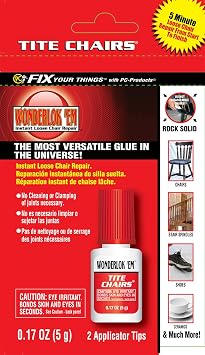 Wonderlokking Tite Chairs, Adhesive for Chair Joint and Furniture Repair by PC-Products, 5 gram 208120