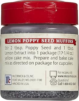 McCormick Poppy Seed, 1.25 oz, 2 pk