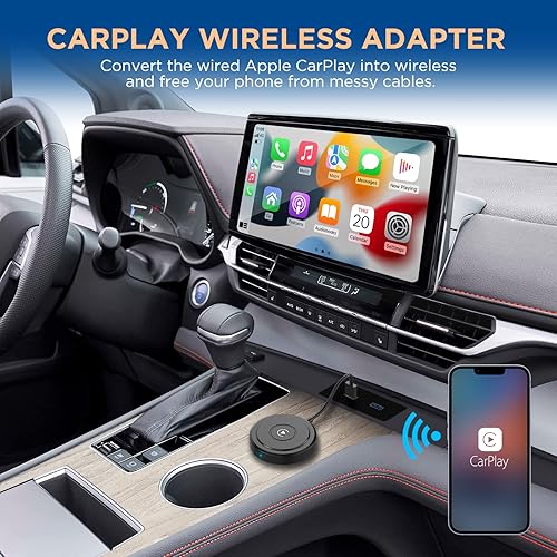 Miniatura 2 de El adaptador inalámbrico CarPlay convierte CarPlay con cable a inalámbrico - Plug & Play Dongle para un uso fácil y conexión perfecta en automóviles
