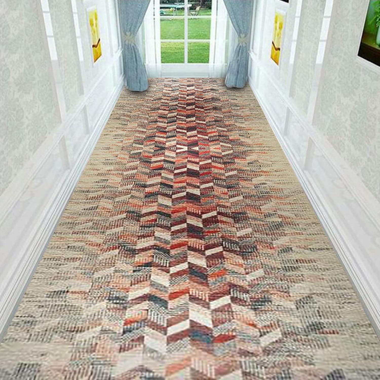 Tapis de couloir long 0.6mx6m pour salon et passages | Modèle N°4
