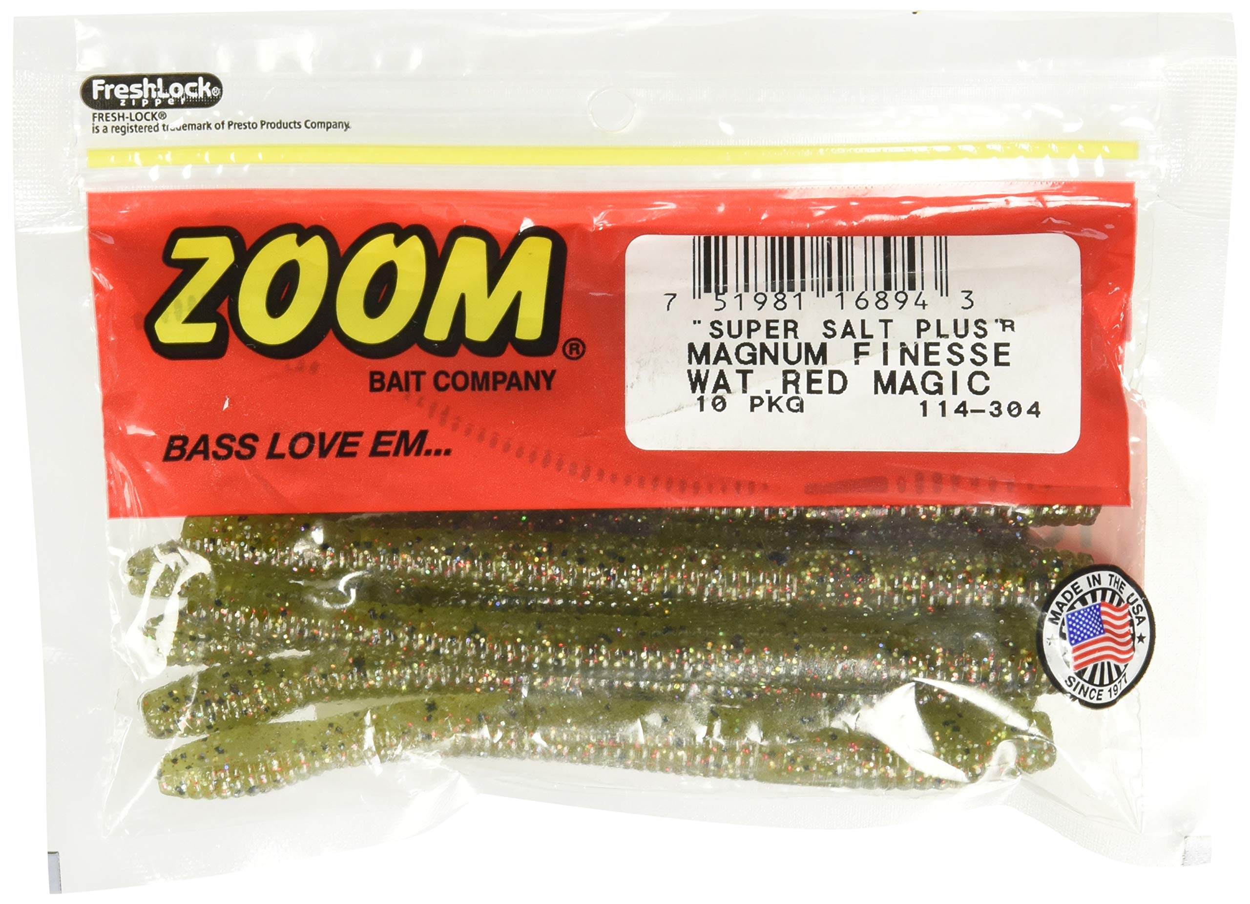 Amazon.com : Zoom Bait Magnum Finesse Worm Fishing Bait