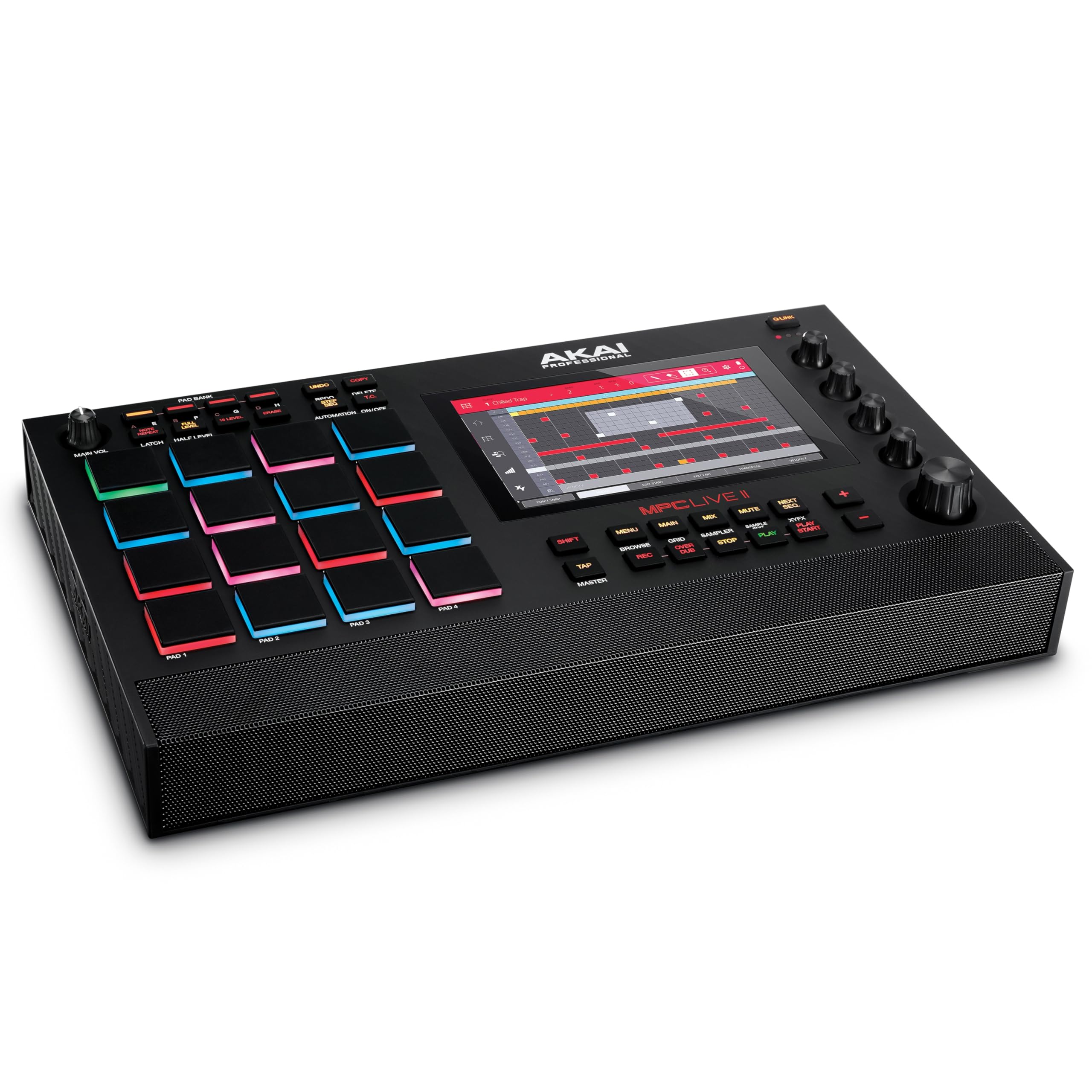 Akai Professional MPC Live II - Machine à Rythmes, Échantillonneur et Beat Maker à Piles avec Haut-Parleurs, Pads de Batterie, Moteurs de Synthèse, Écran Tactile et Intégration Native Instruments