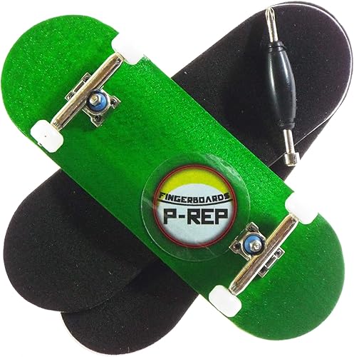 P-REP Diapasón de madera completo estándar verde 1.339 in