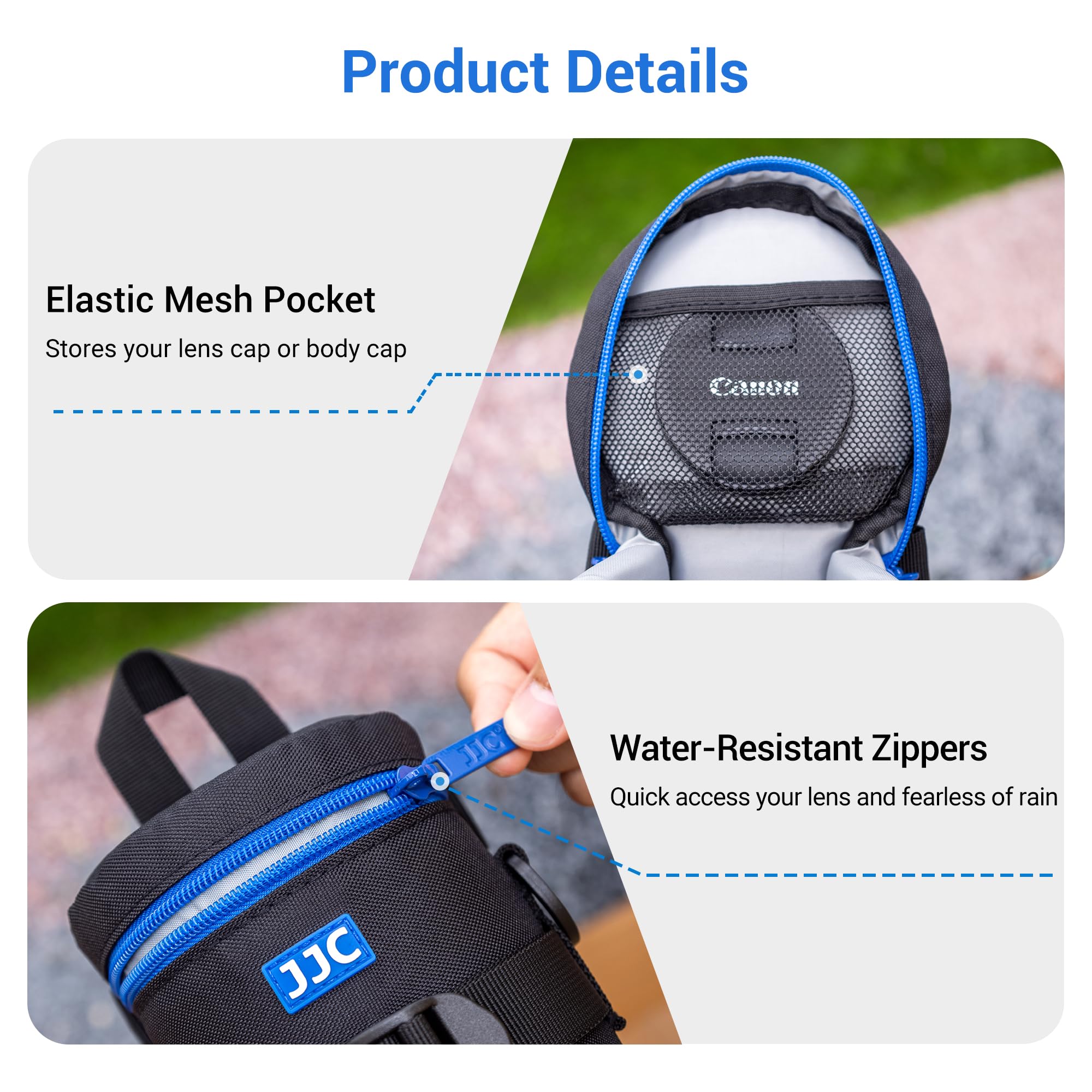 Amazon.com : JJC Camera Lens Case Pouch, Padded Bag Fits Lens up
