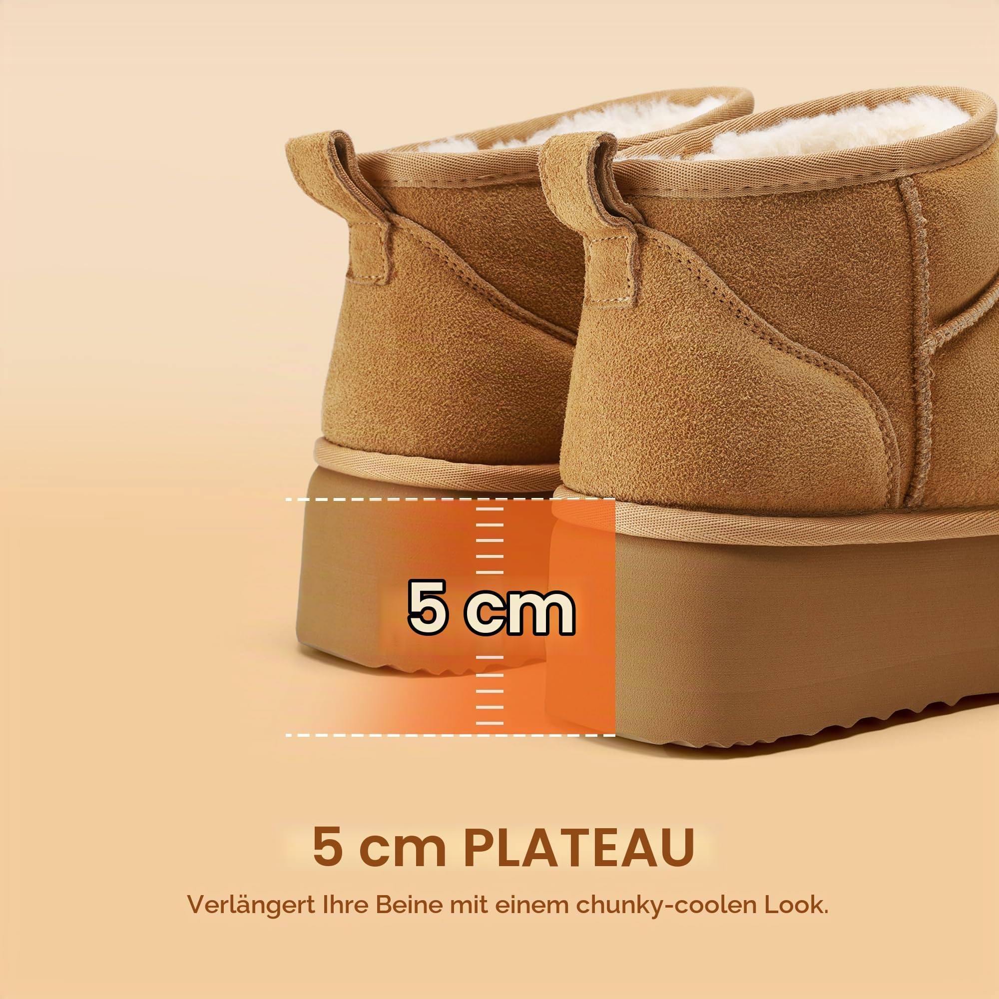 DREAM PAIRS Klassische Schneestiefel für Damen