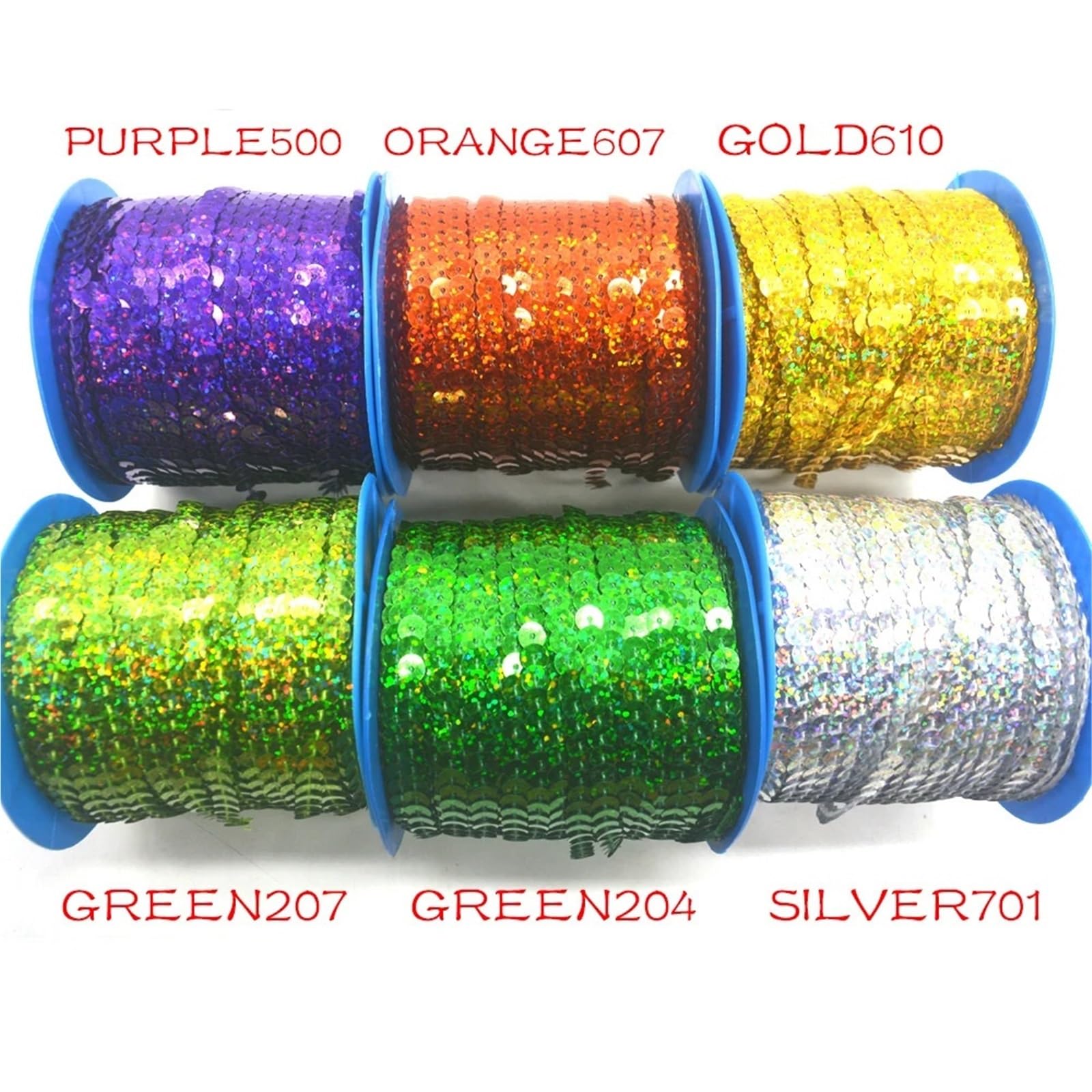 Pailettenband 10 Yards 6 mm PET runde, Flache, vergoldete Pailletten for Basteln, Nähen auf Stoff, Zubehör, Paillettenbesatz, Scrapbooking, DIY(Pink)