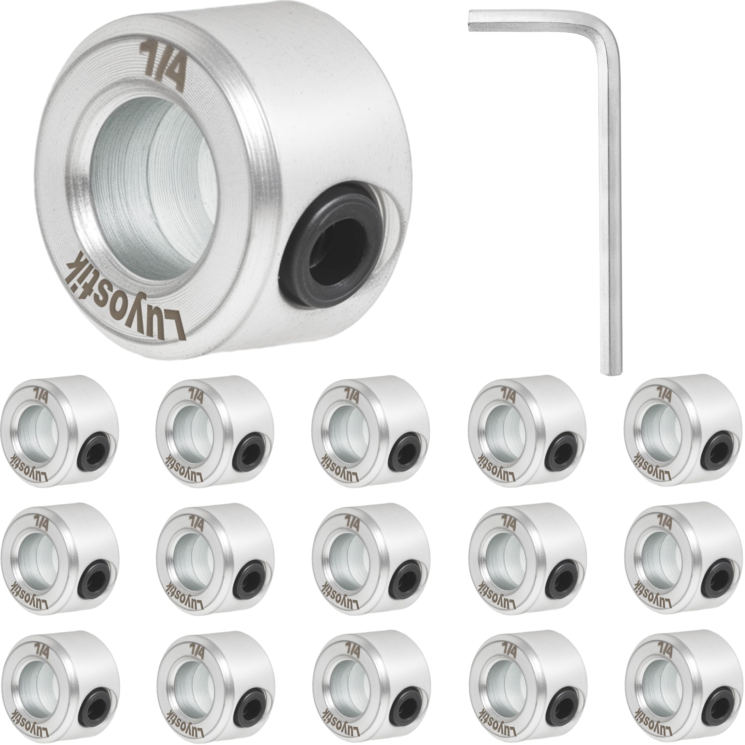 Zinc Plated Shaft Collars - 8 Pack -9 Zinc Plated Shaft Collars - 8 Pack -9