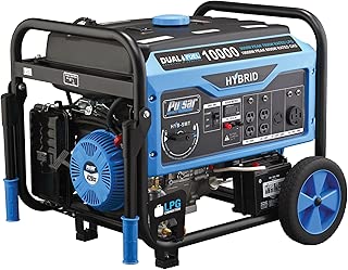 Pulsar Non-CARB 10,000W Dual Fuel Switch & Go Technology & Electric Start portable generator, Black - coolthings.us
