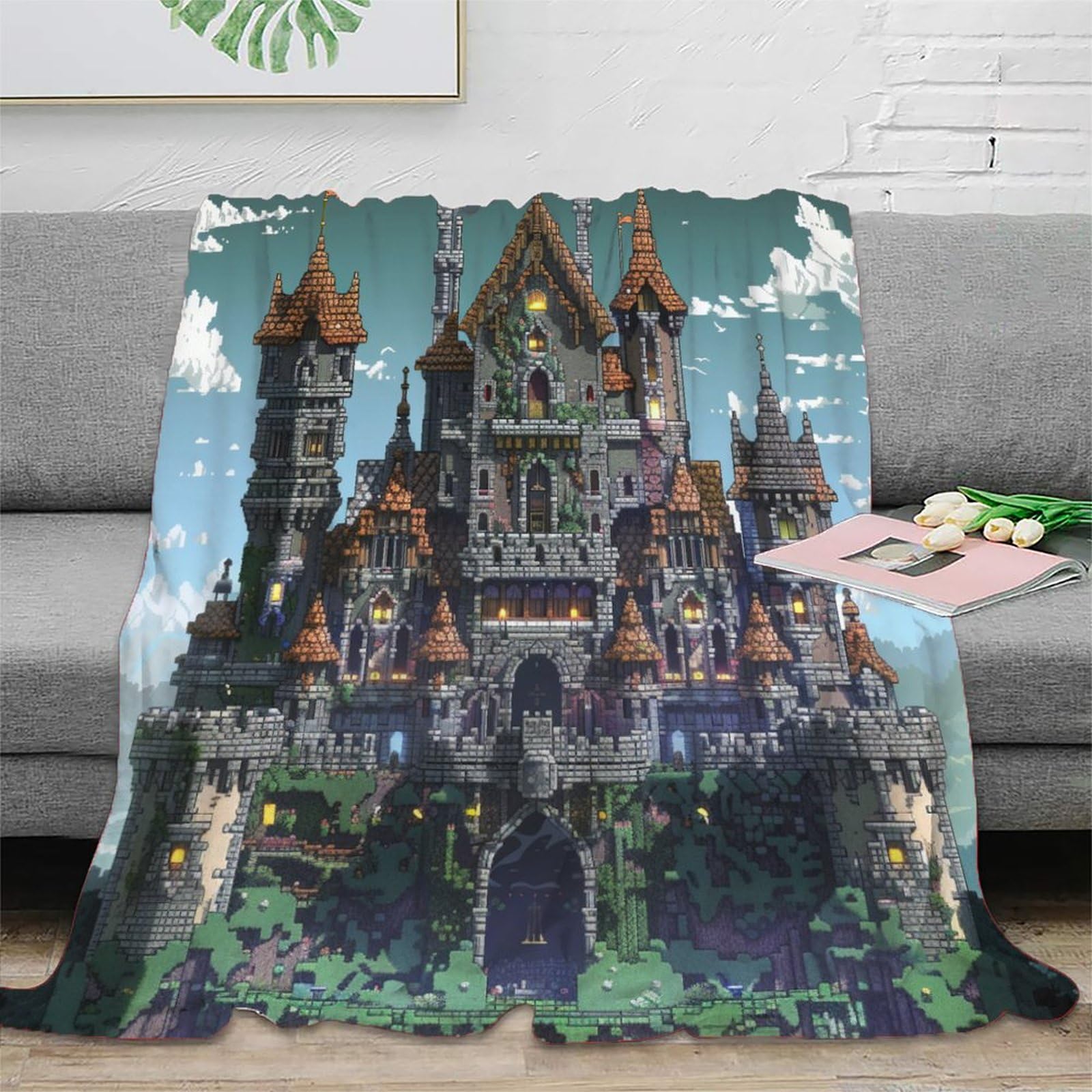 Couverture gothique 3D douce en flanelle, le cadeau plaid idéal pour ados