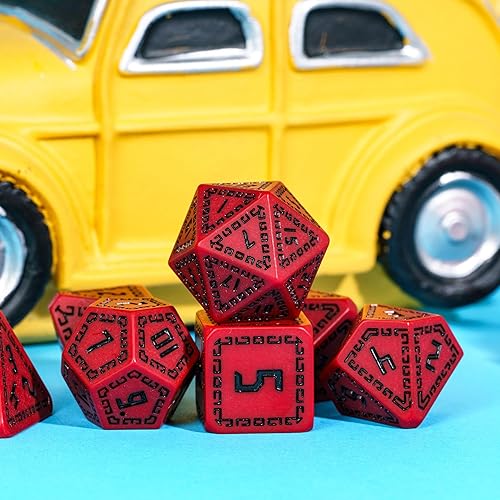 Miniatura 94 de Juego de dados de queso, juego de dados DND poliédricos de resina amarilla para juegos de rol D&D y otros juegos de mesa Dados