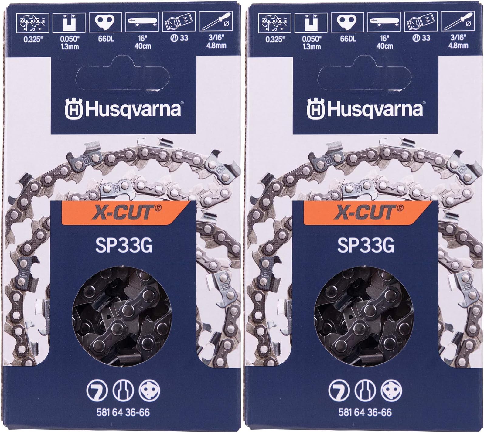 Amazon.com: Husqvarna 2 PK Genuine 581643666 X-Cut 16