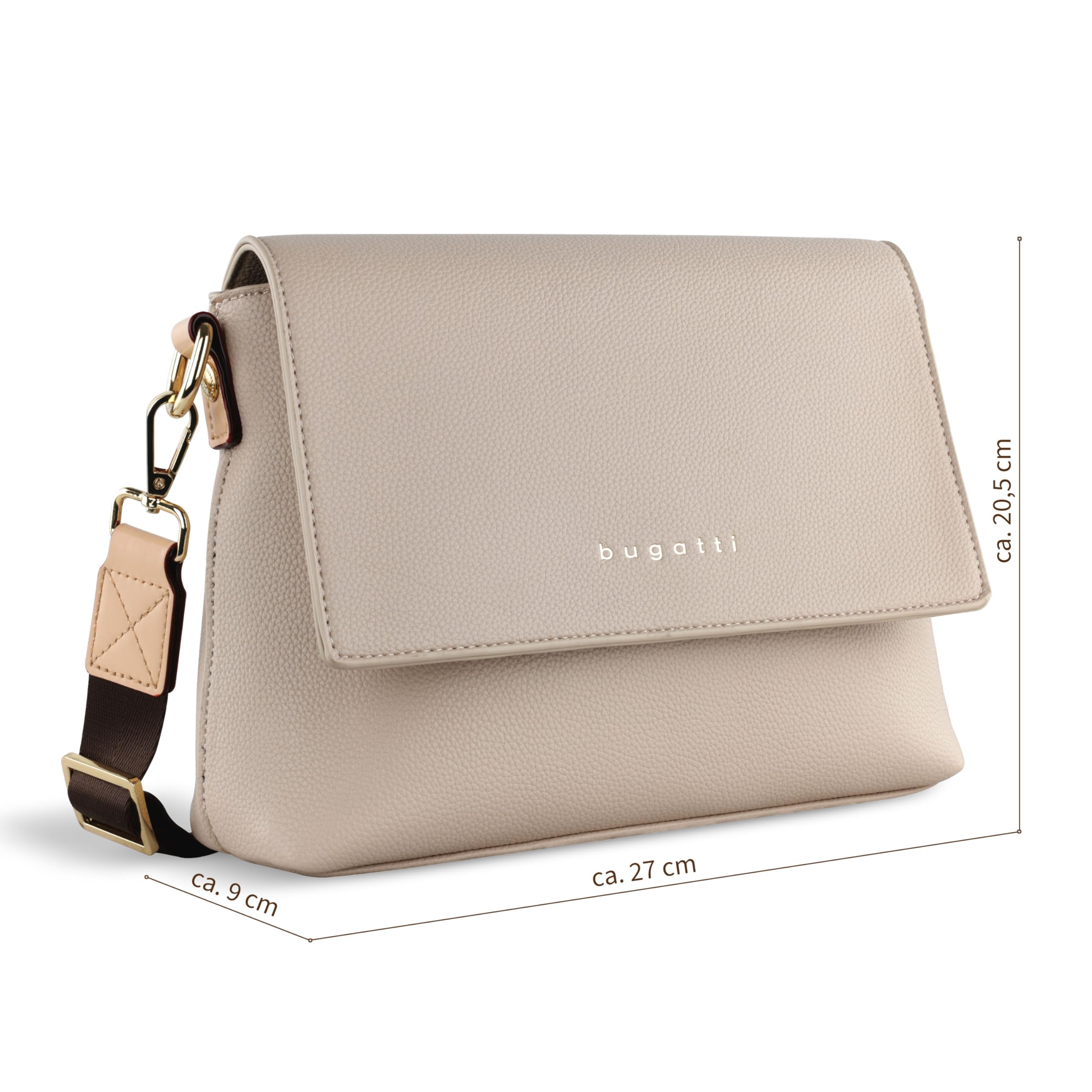 bugatti Ella bolso de hombro para mujer, bolso bandolera de cuero sintético