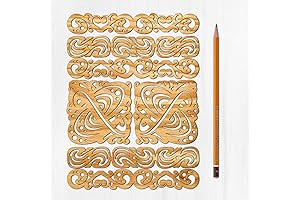 Exquisite Ajoure Laser Cut Floral Patterns in Elegant Art Deco Style