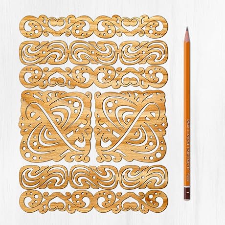 Exquisite Ajoure Laser Cut Floral Patterns in Elegant Art Deco Style