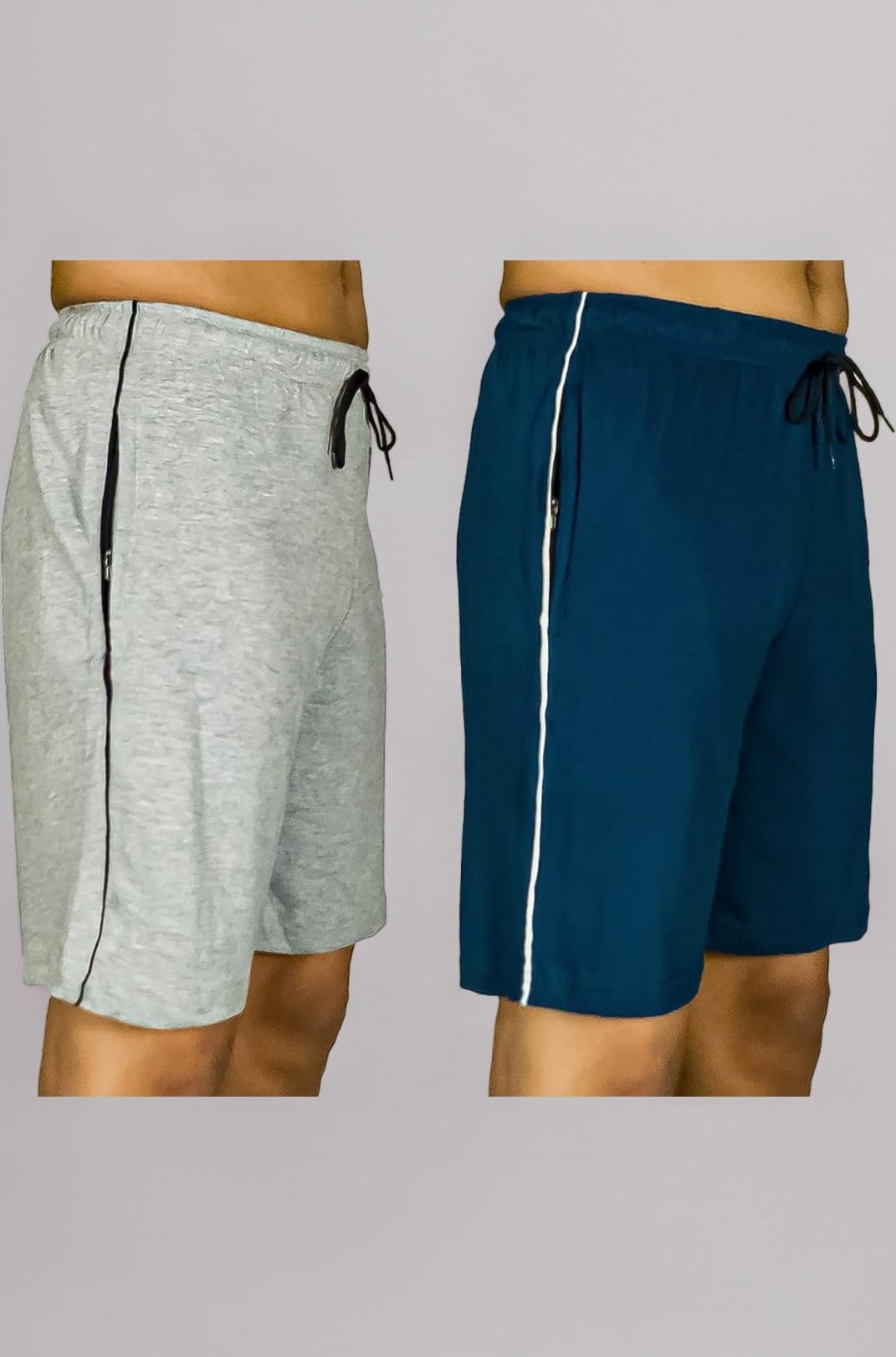 Men's Regular Fit Shorts with Zip Pocket
