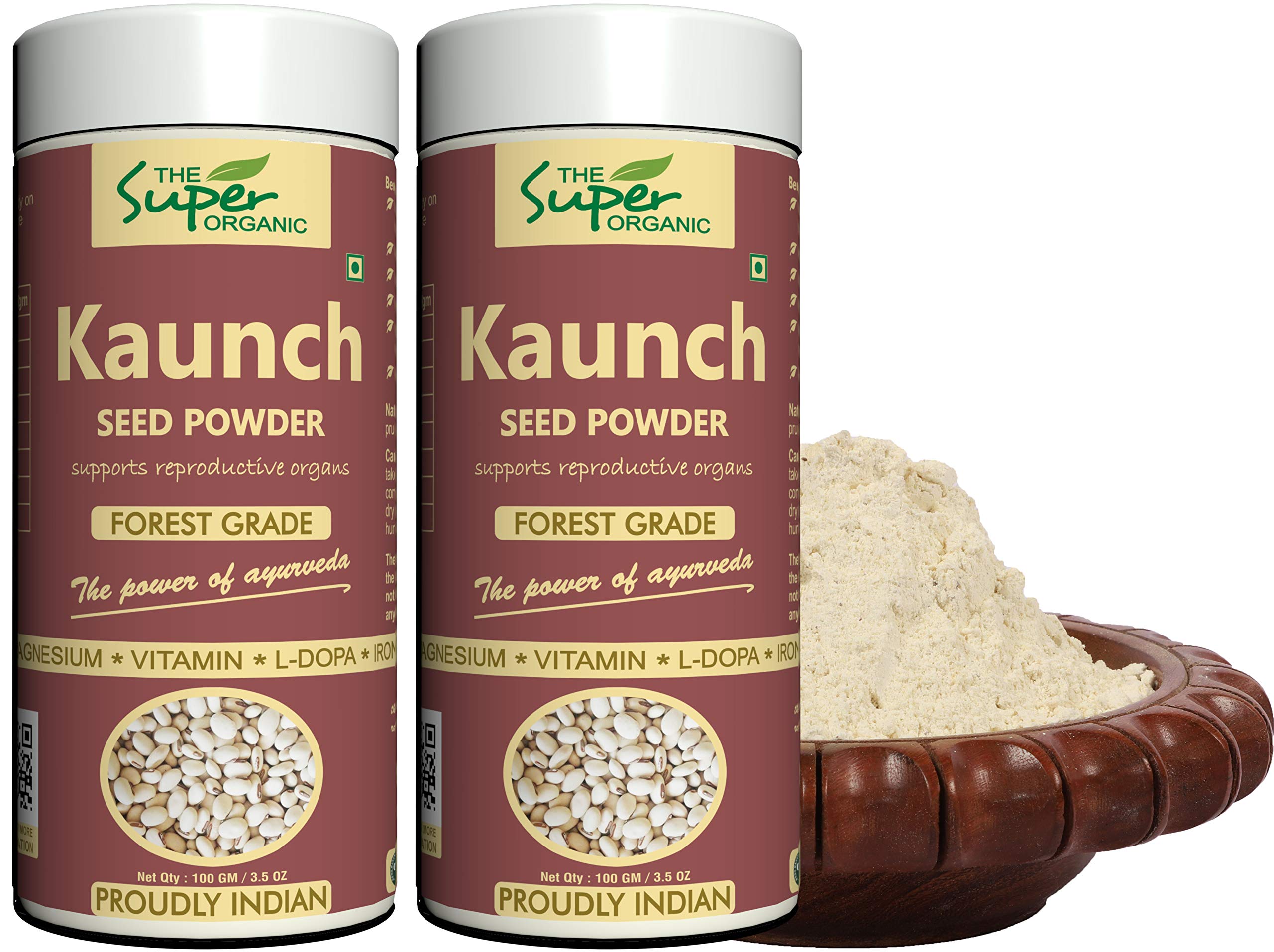 Kaunch Beej Powder - (pack of 2) 100 gm each