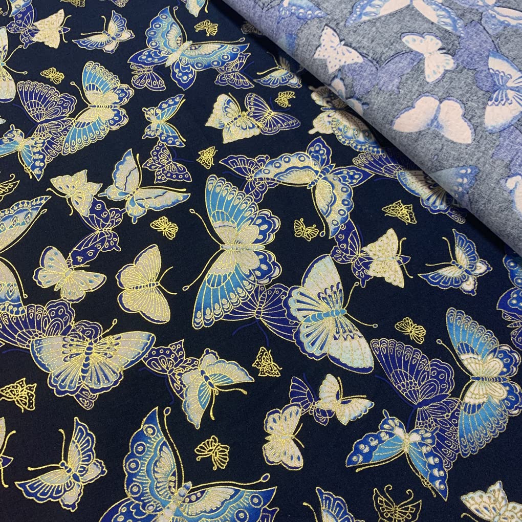 Jukway Cotton Fabric by The Metre, 100x145 cm, 100% Cotton Fabrics