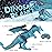 Liberty Imports Remote Control Dinosaur Toys for Kids, RC Velociraptor Robot Toys 2.4Ghz Walking Large Electronic Pet Robo Dino with Lights and Roaring Sound for Boys Girls