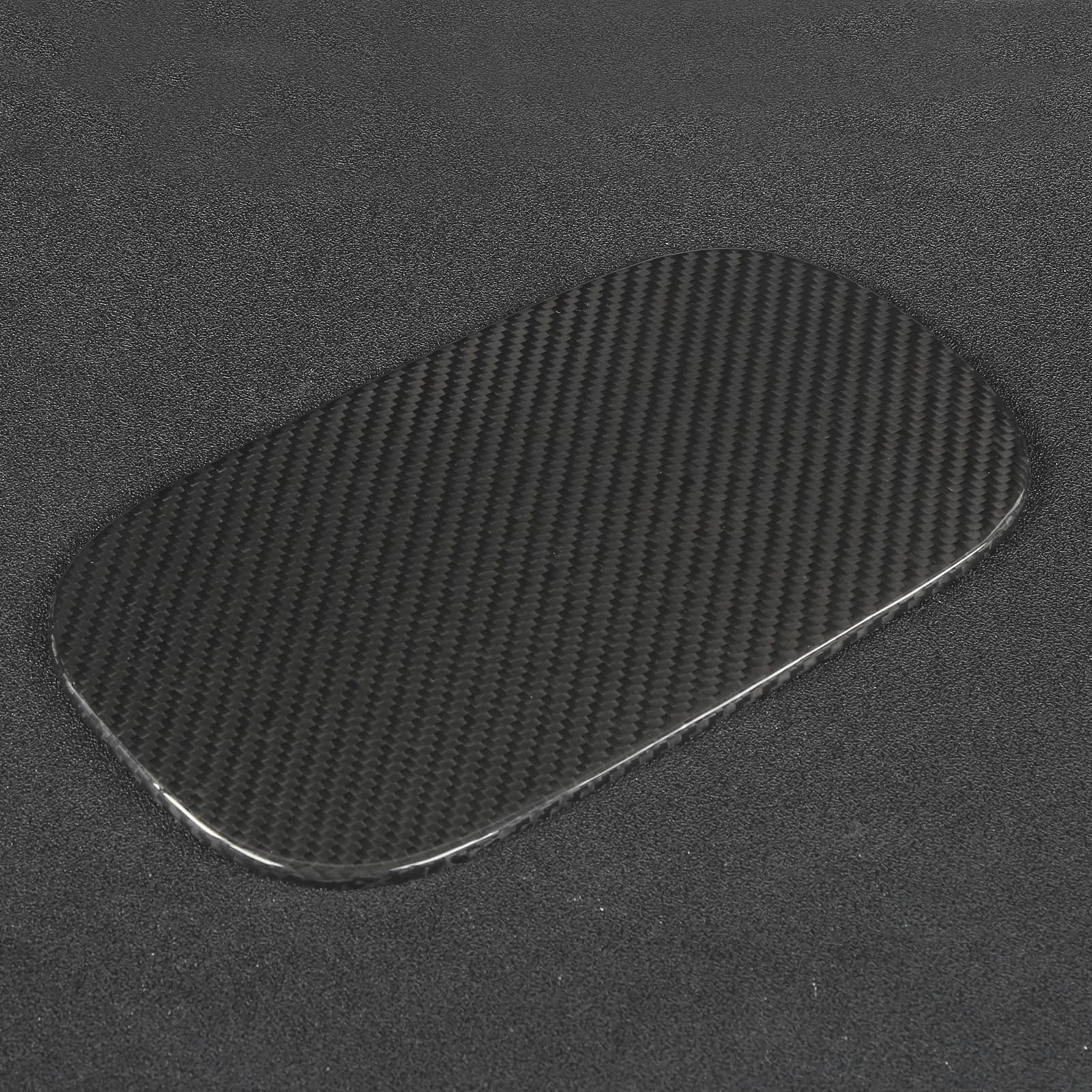Ausla Pokrywa Zbiornika Paliwa Wykończenie Korka Wlewu Paliwa z Włókna Węglowego Czarny 241x136 Mm Osłona Chroniąca Przed Zarysowaniem Lekka Dekoracja Zewnętrzna dla Sterowników XC60 2018 2019 2020