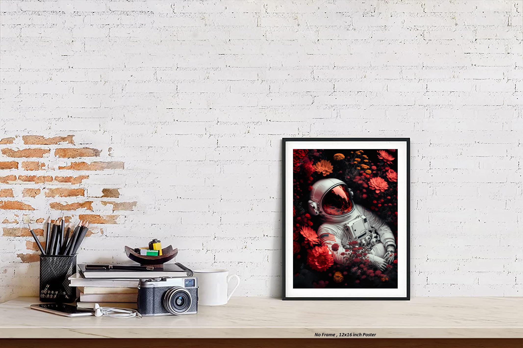 Amazon.com: Cool Astronaut Poster – (12x16 Inch) Unframed