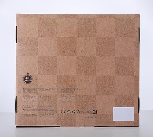 Miniatura 10 de Peradix Juego de tablero magnético de ajedrez con 2 cajones de almacenamiento integrados, juegos clásicos de madera 2 en 1 de 12.8 pulgadas con 2