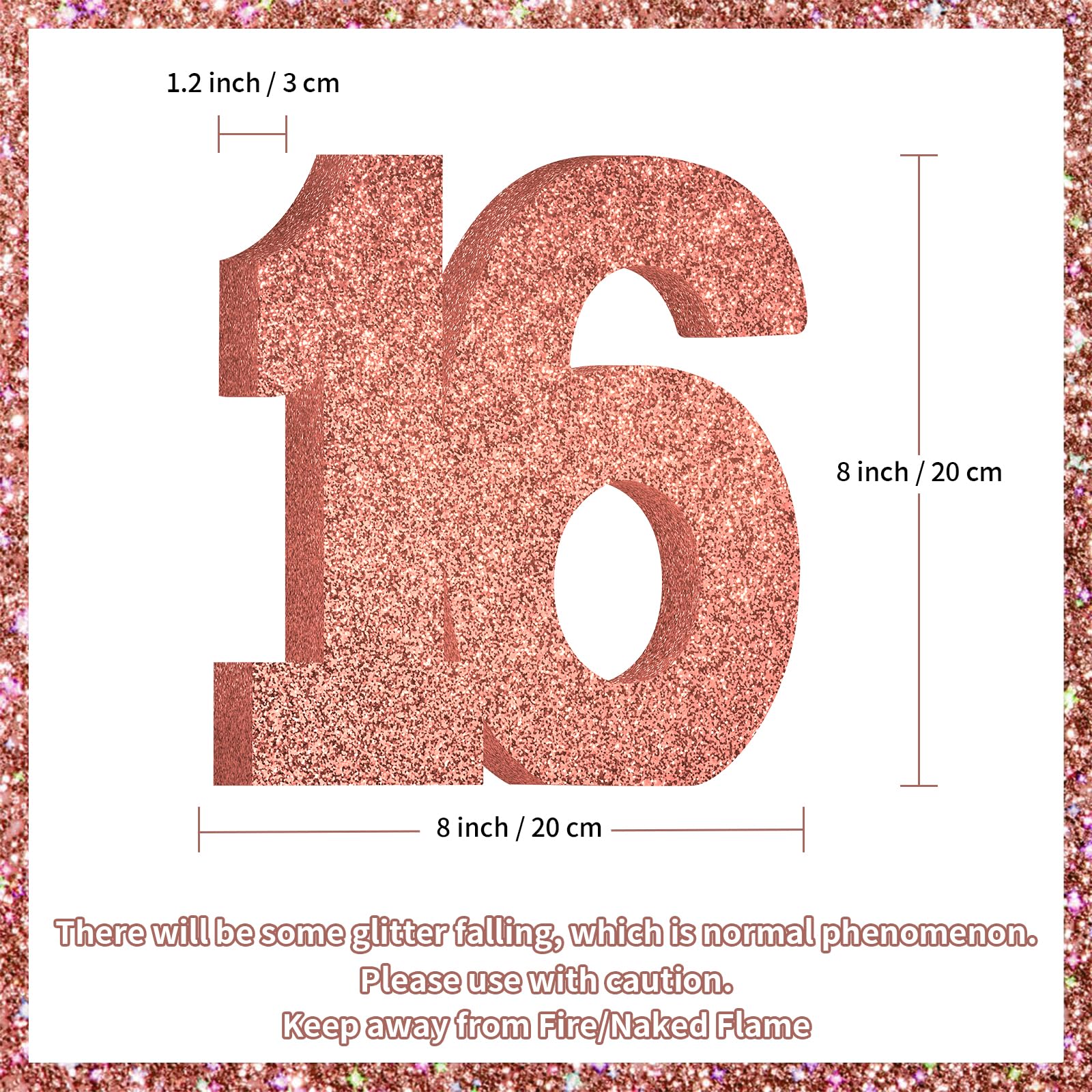 Striscione Glitter DE 18 Sah Noch Striscione Glitterato Oro 'Smagliante Dal 2007' - Decorazione Per Striscione Sah Noch Festeggiamenti